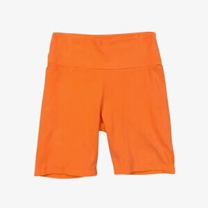 UGG Shorts Womens M Medium Neon Orange Rilynn Biker Organic Cotton Mid Rise